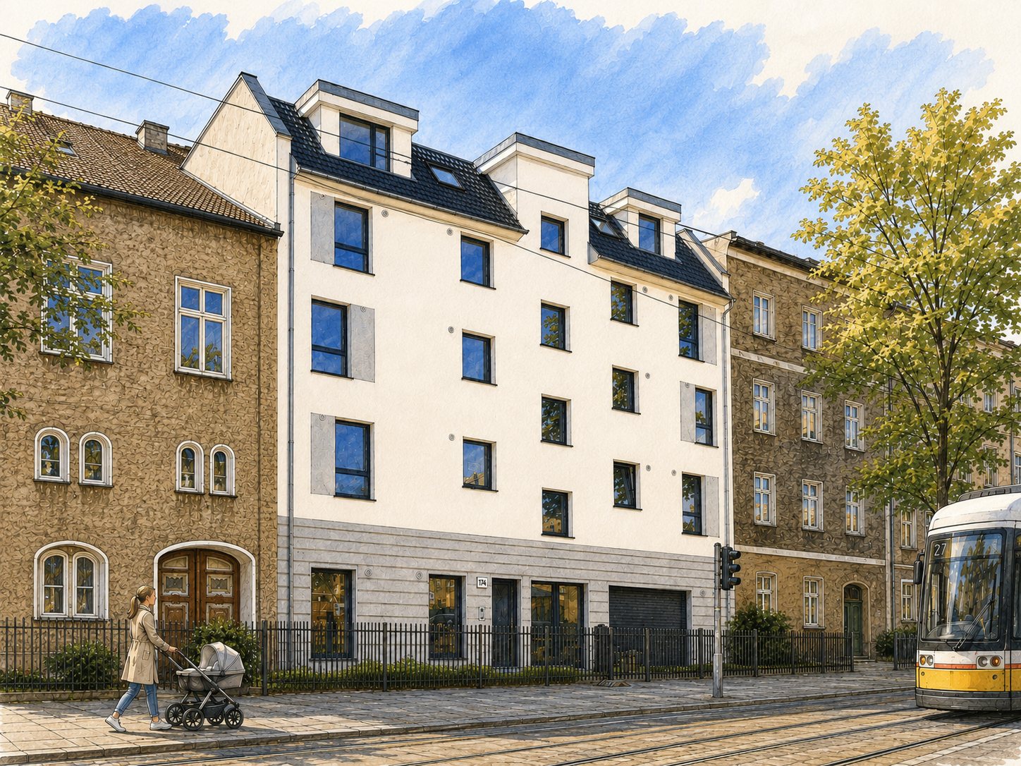 Mehrfamilienhaus Berlin-Friedrichshagen – Zeichnung